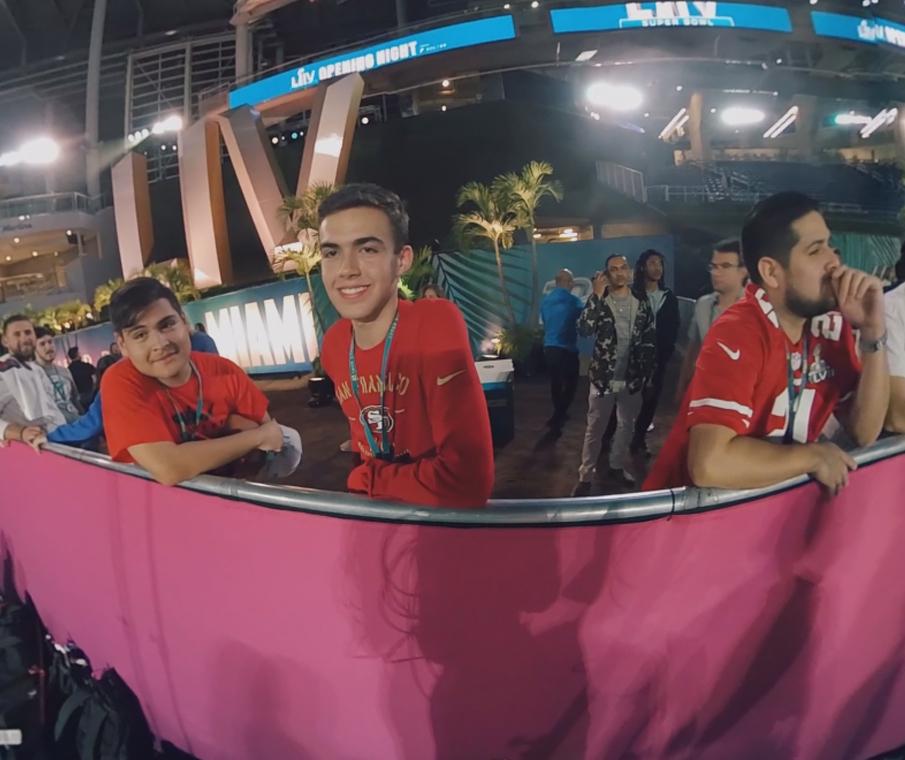 Super Bowl Fan Interview Opening Night Part 1 