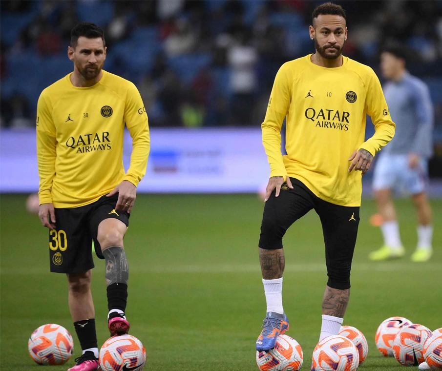 احماء فريق باريس سان جيرمان